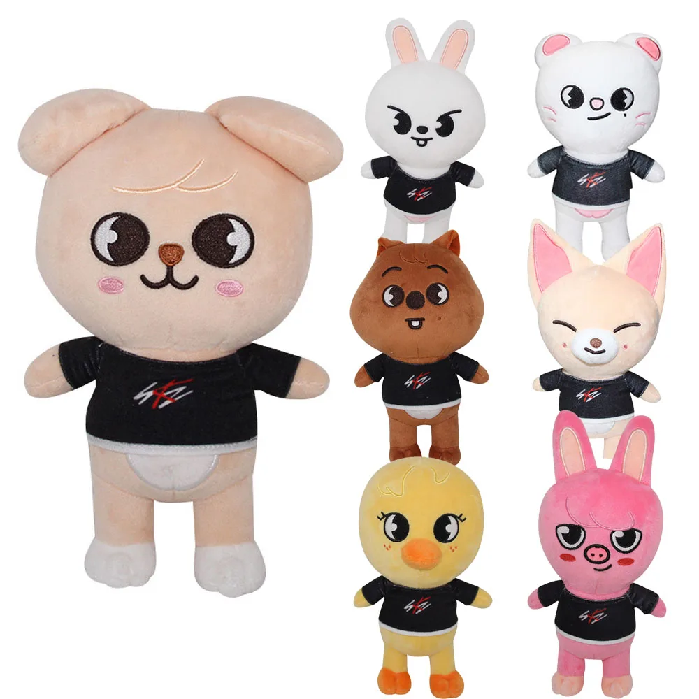 

Плюшевые игрушки Skzoo 20 см, бродячие дети, плюшевый идол, Мультяшные набивные животные, плюшевые куклы, милые спутники для детей, взрослых, подарки для фанатов