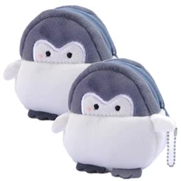 cute little penguin coin purse soft mini cartoon coin purse kawaii data line bag simplicity durable plush coin purse accessories