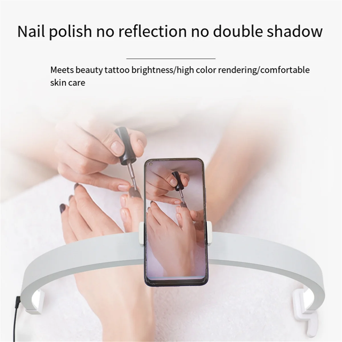 Настольная лампа для ногтей 22 дюйма 20 Вт с сенсорным управлением