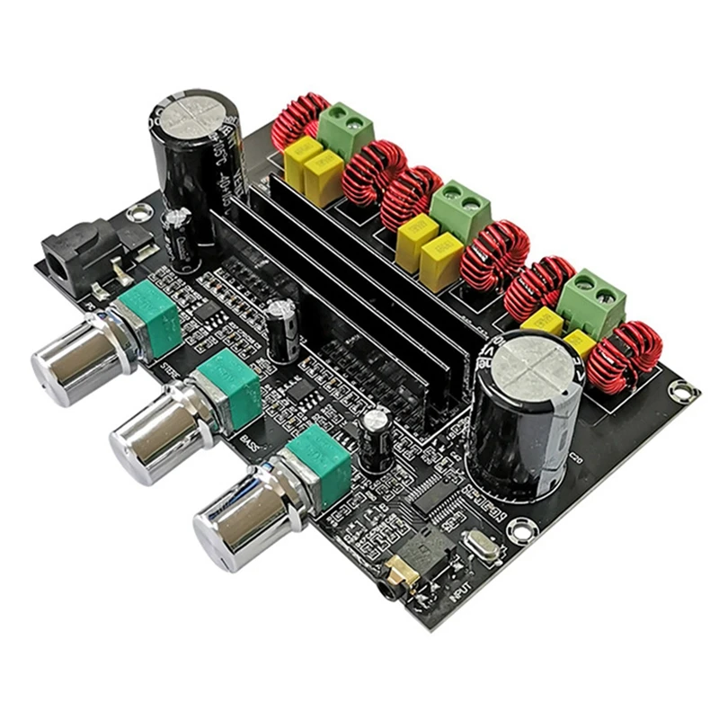 

TPA3116D2 Bluetooth 5.0 Digital Power Amplifier Board 2.1 Channel 100W+50Wx2 High Power With AUX Interface