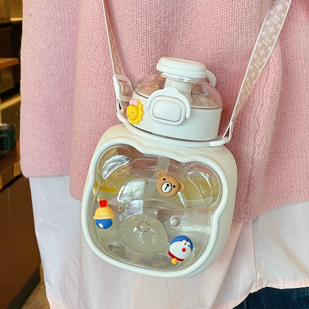 

High Temperature Resistance Water Bottle Cartoon Fashion Food Grade Pppcsilicone Material Baby Bottle Safe To Drink Plastics Cup