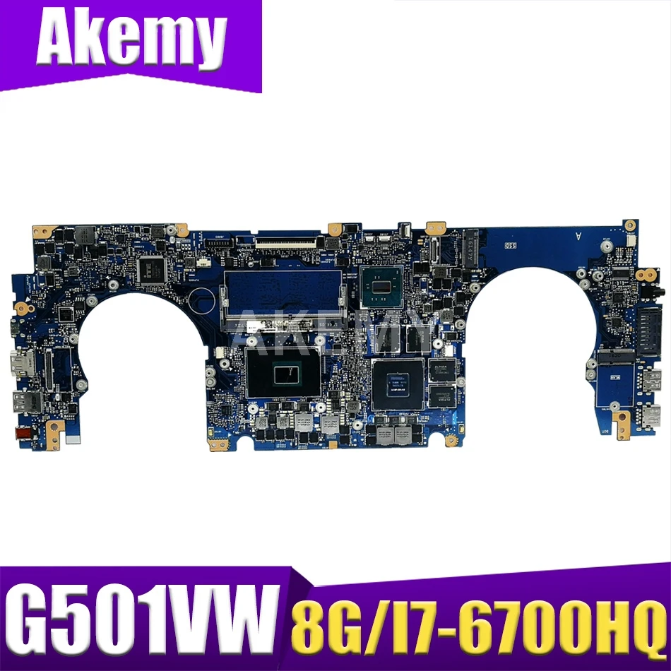 

Материнская плата для ноутбука Akemy 90NB0AU0-R00030 материнская плата ASUS ROG G501VW N501VW UX510VW G501V N501V UX510V 8G/I7-6700HQ GTX960M/2G
