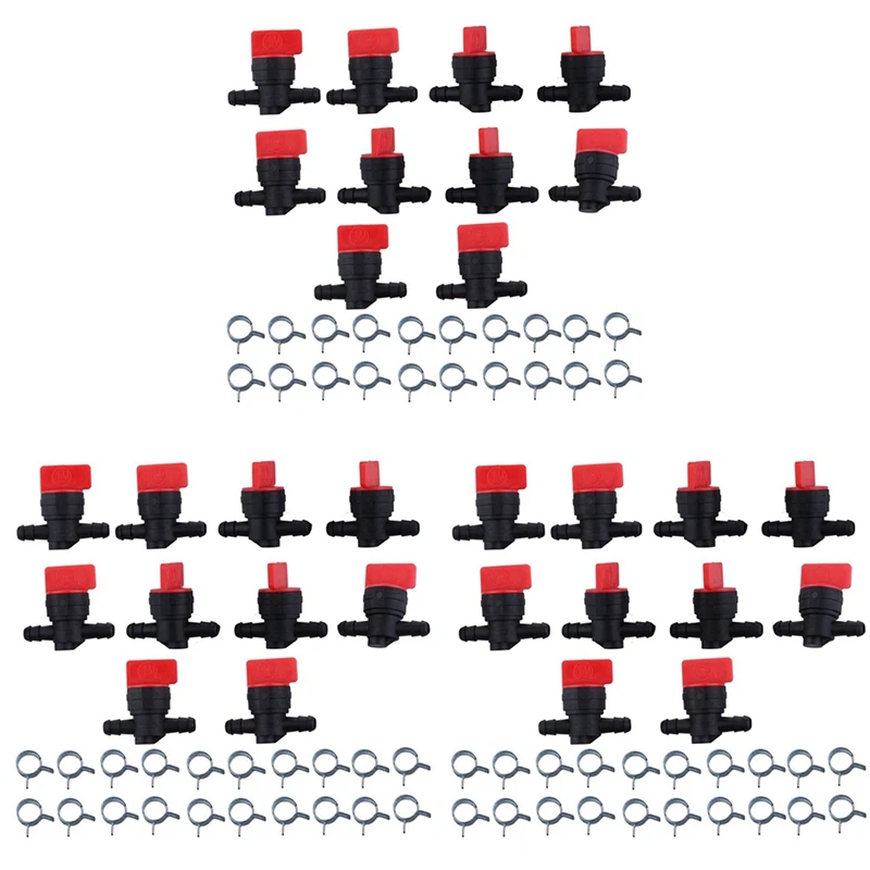30 шт. 494768 698183 топливный запорный клапан с зажимом для 1/4 дюймовой топливной линии