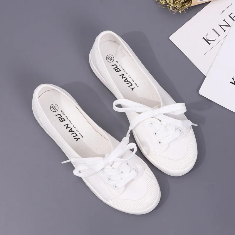 

Spring New Platform Women's Sneakers Fashion Casual Comfortable Slip on Flat White Shoes Women Vulcanize Shoes