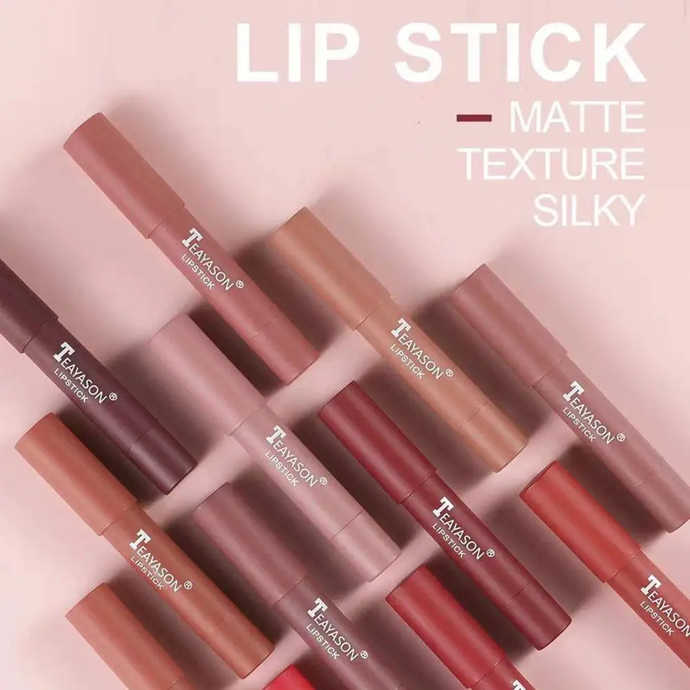 

Matte Velvet Lipstick Pen / Delicate Smooth Waterproof Pencil Gloss Lasting Long Nude Lip Non-stick Cup Lip / Tint K8W7