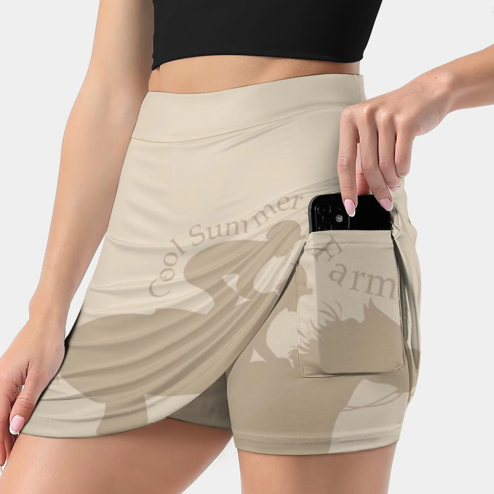 

Крутая Летняя женская юбка Farm By Pogi Спортивная юбка Skort с карманами модная юбка в Корейском стиле 4Xl юбки крутая летняя ферма