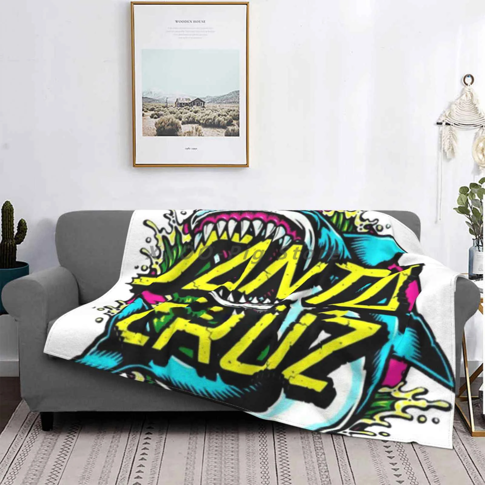 

Shark Best Selling Room Household Flannel Blanket Shark Shark Santa Shark Skate Skateboard Cruz Skate Skate Skaters Skate Girl 1