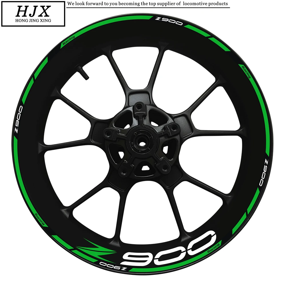 

Полный комплект для мотоцикла Kawasaki Z900, новые узоры, 17 дюймов, внутренняя и внешняя ступицы колеса Z 900, наклейка с логотипом, обод, светоотража...