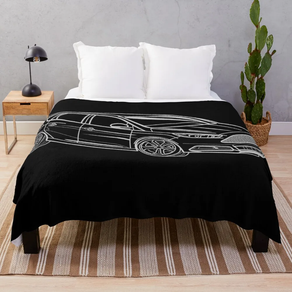 

Ford Focus ST sportscar Throw Blanket luxury thicken fleece blanket