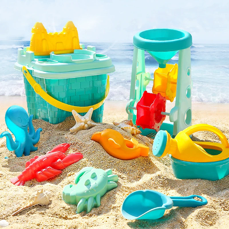 

Summer Beach Sand Play Toys for Kids SandBox Set Kit Water Toys Sand Bucket Pit Tool Outdoor Toys for Children Boy Girl Gifts