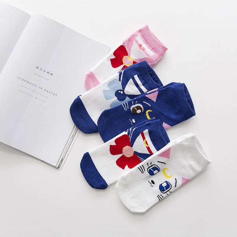 

Anime Socks Chibiusa Hino Rei Kino Makoto Cartoon Female boat socks casual Boy Cosplay Children Christmas Gifts sock
