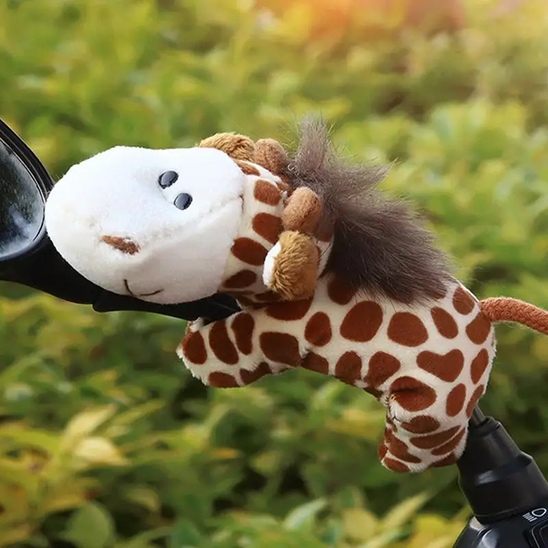 

Plush Ornaments Car Dashboard Decor Car Cute Animal Decorations Giraffe Sheep Lion For Bicycle Motorcycle Handlebar Accessories