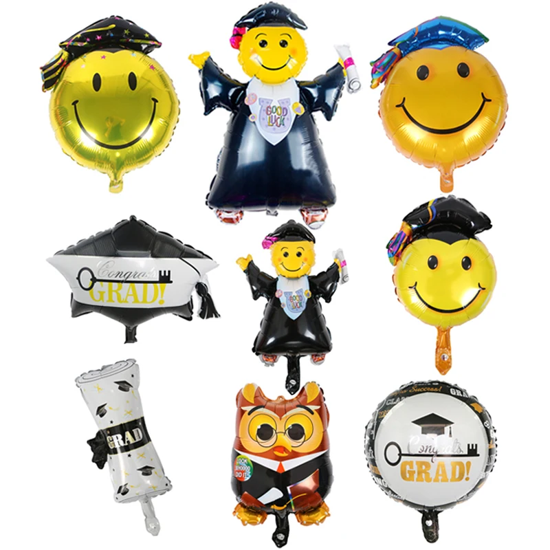 

Doctorial Hat Foil Balloons Graduate Helium Ballons Graduation Party Decorations Graduation Ceremony Party Air Globos Supplies