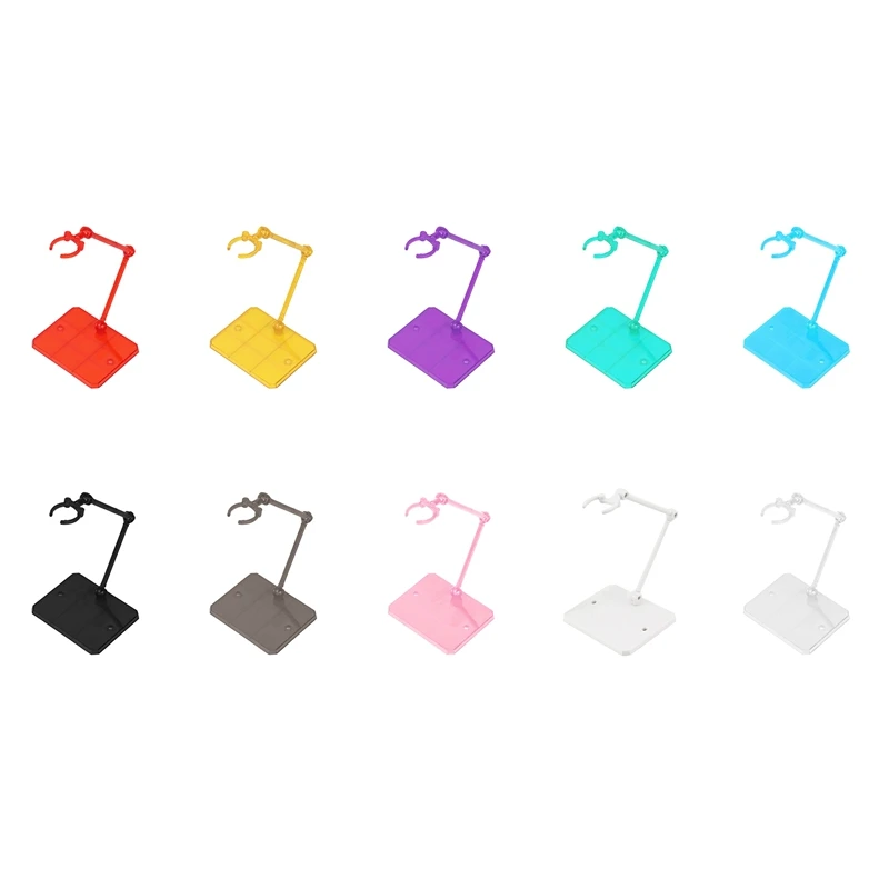 

10 Pcs Action Figure Base Suitable Display Stand Bracket for 1/144 1/100 Doll Model Stage Act Suit