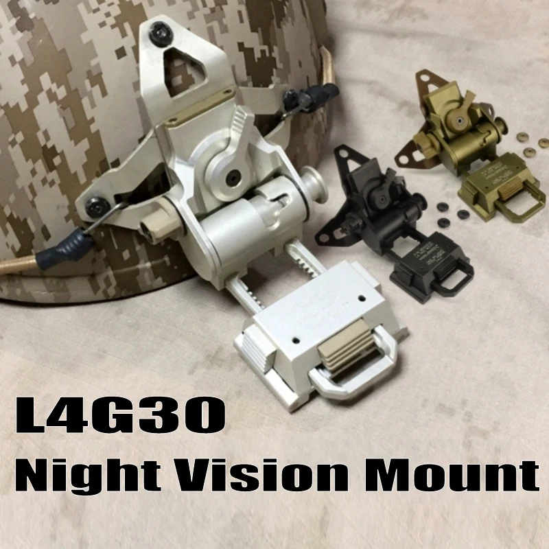 L4G30 NVG Mount Aluminum Hunting Airsoft Helmet Accessories AN/PVS-7 14 15 18 21 Night Vision Goggles Tactical Helmets NVG Mount