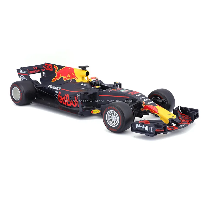 Скидка Bburago 1:1 F1 Red Bull гонки TAG Heuer RB13 2017 #33 формула автомобиля статический литой автомобиль Коллекционная модель автомобиля игрушки