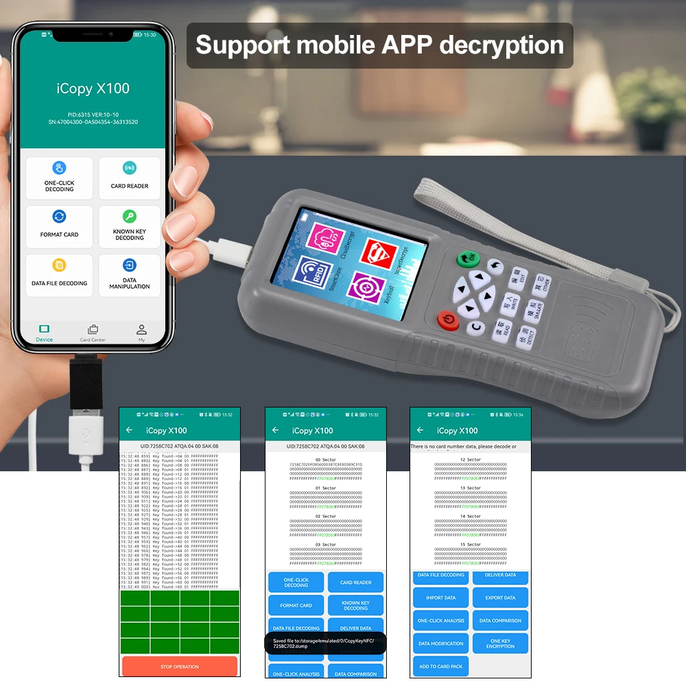 Фото Дубликатор RFID-программатора, 125 кГц, NFC-считыватель, 13,56 МГц №4