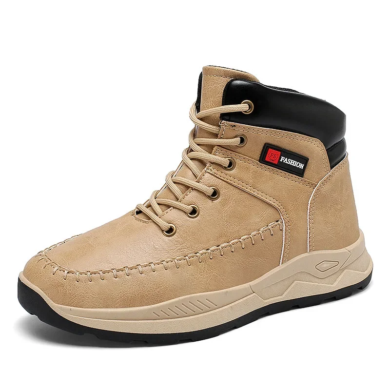 Мужские непромокаемые охотничьи ботинки из воловьей кожи походная обувь