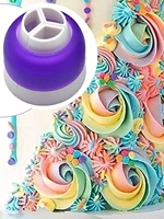 icing piping bag nozzle converter 3 color cream coupler pastry nozzles adaptor diy cup cupcake decorating tips set baking tools