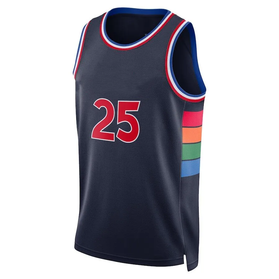 

Men‘s American Basketball Jersey Philadelphia Joel Embiid Tobias Harris Ben Simmons Niang Iverson T-Shirt