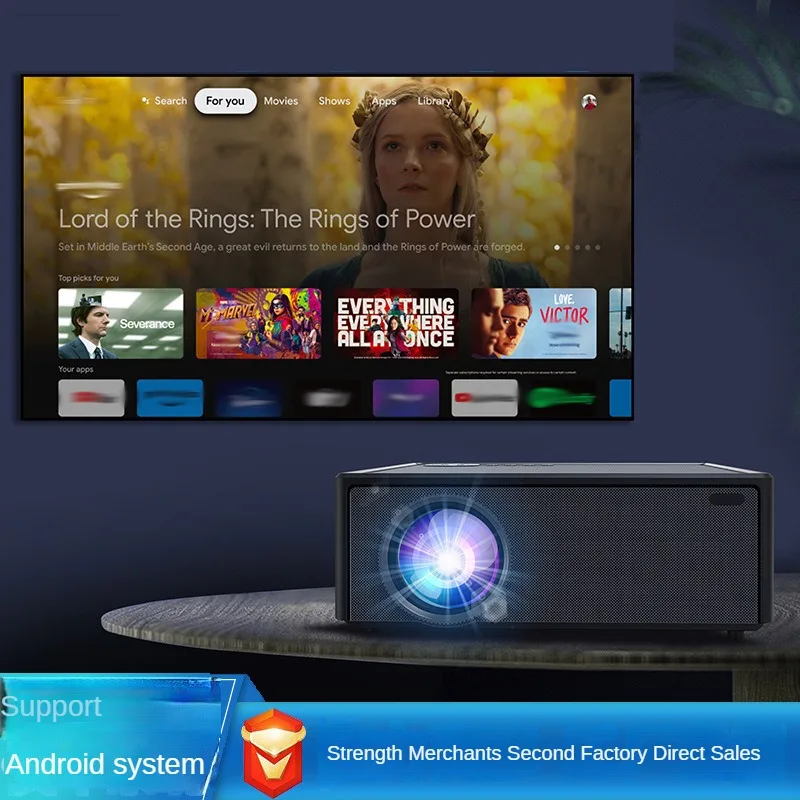 Мини-портативный проектор Full HD Vividstorm умные функции разрешение 1080p 120-дюймовый