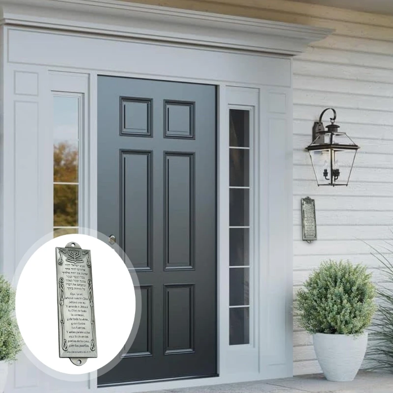 Испанские дверные украшения металлический еврейский футляр для мезузы