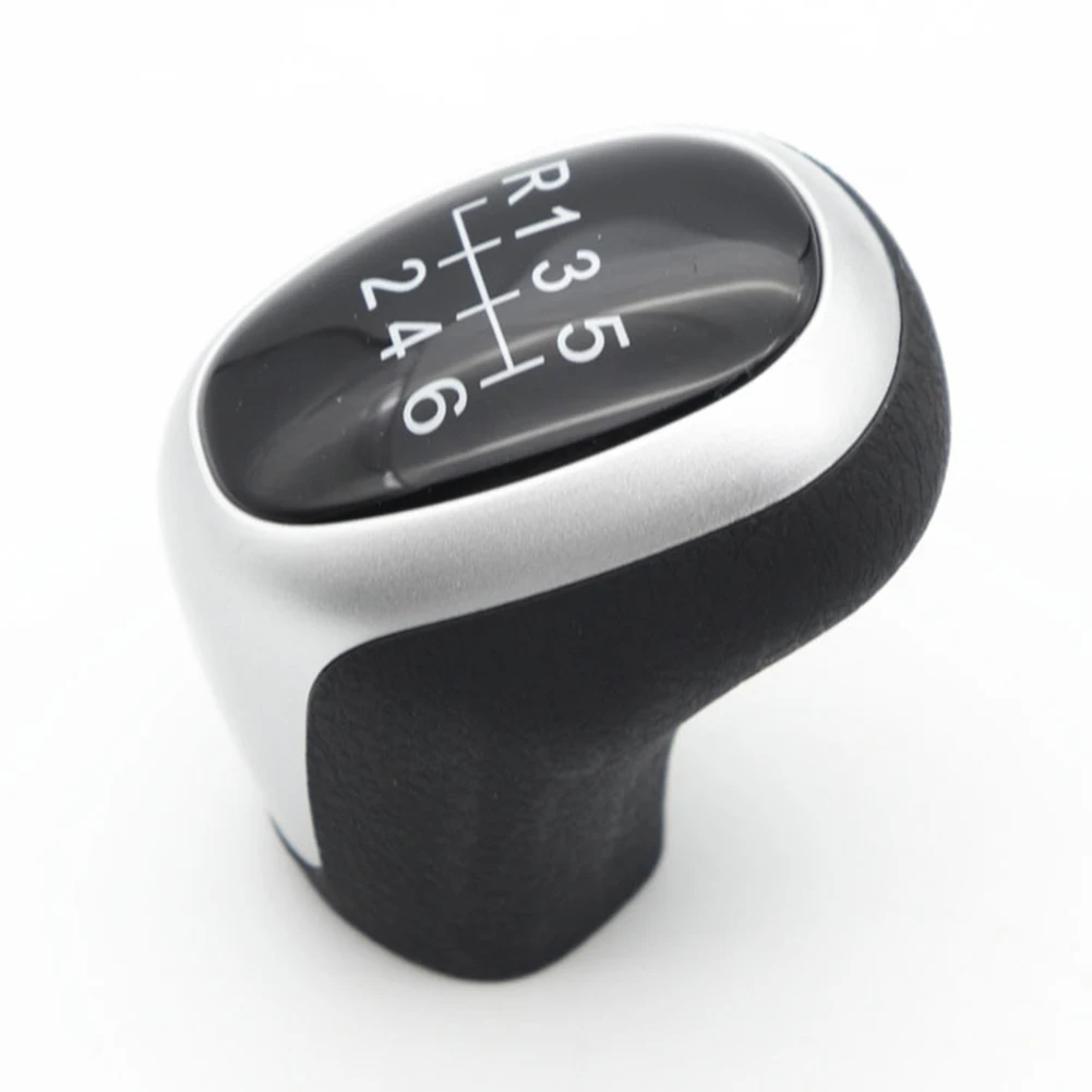 Рукоятка рычага переключения передач из черной кожи превосходного качества для