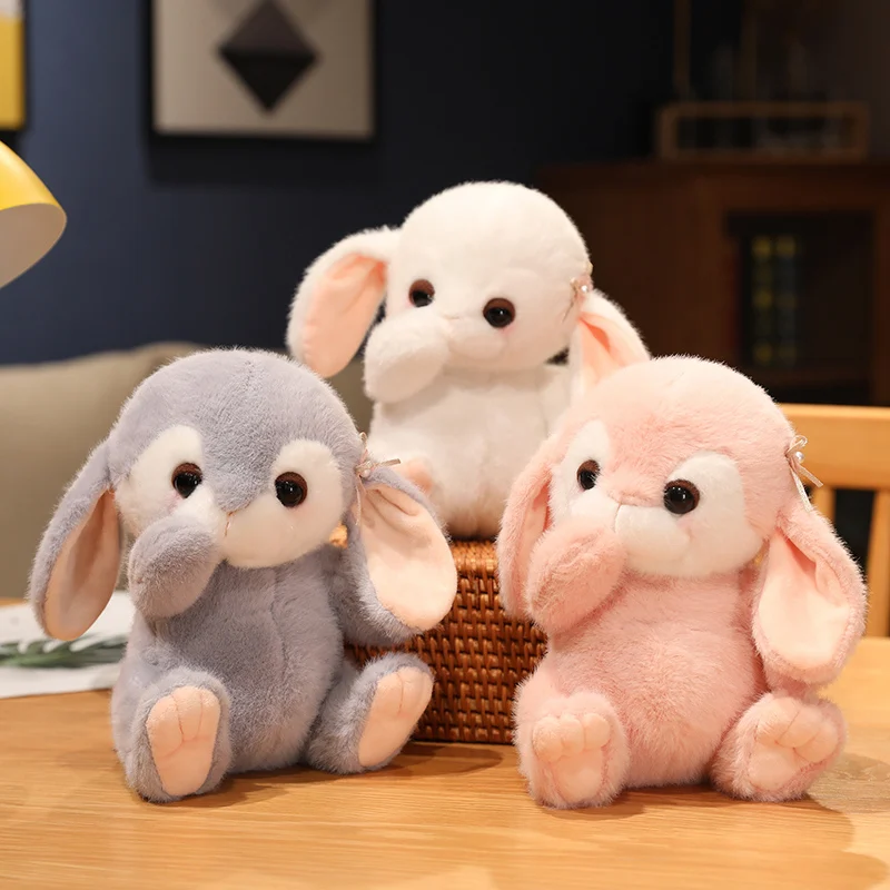 

New Lovely Simulation Rabbit Plush Toys Stuffed Soft Hairy Hare Dolls Cute Toy Pillow For Kids Boys Girls Birthday Xmas Gifts
