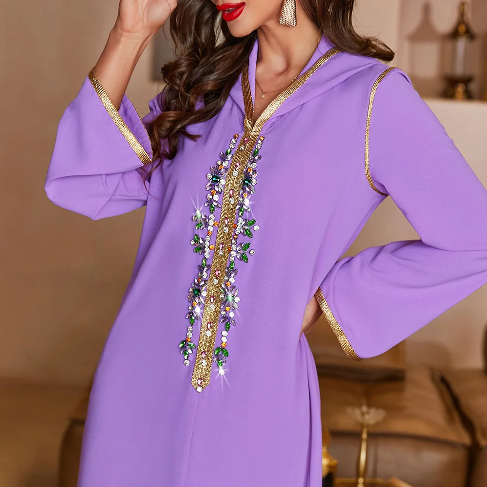 Abaya For Women White Golden Embroidery Women Robe Dubai Islamic Arabic Loose Long Sleeves Dress Turkey Summer Female Clothing