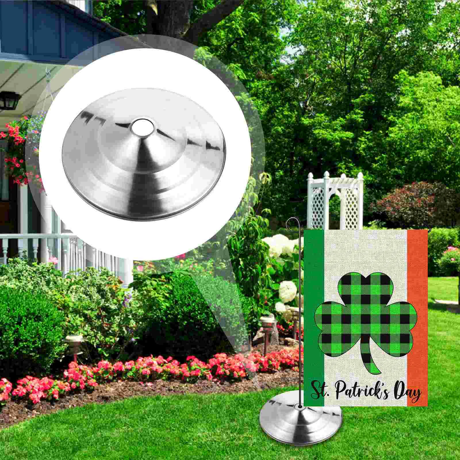 

Garden Flagpole Base Indoor Playpen Outdoor Banner Holder Carnical Flag Holder Supoport Metal Flag Pole
