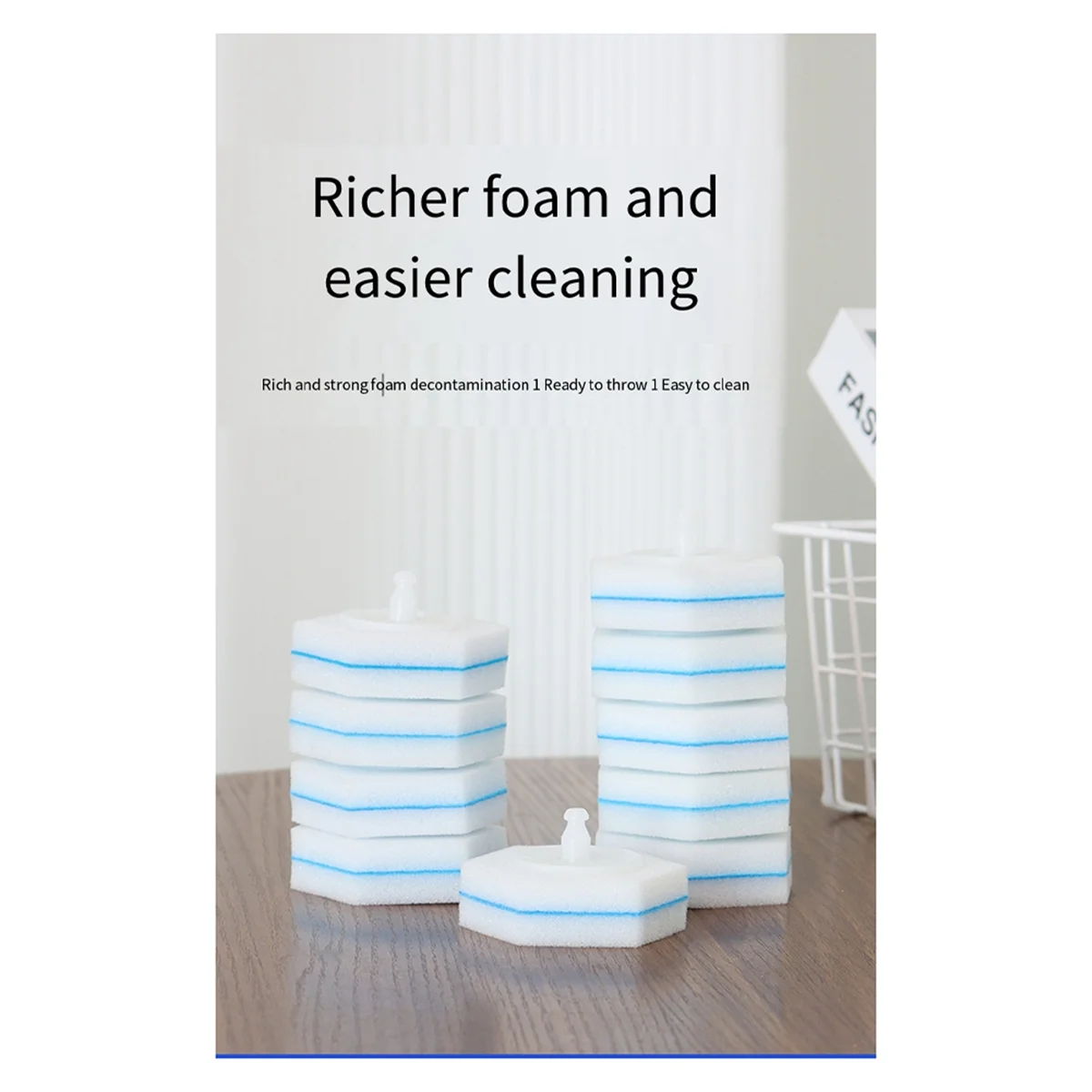 80 шт. одноразовая щетка для унитаза двухслойное волокно стержни туалетной щетки