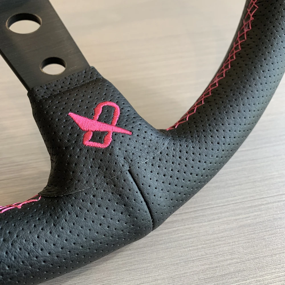 Tiypeor VERTEX новый цвет розовый 13 дюймов 330 мм JDM гоночный перфорированный кожаный