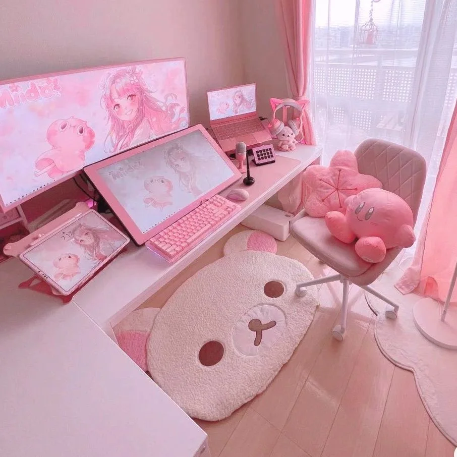 Kuna Bear Rilakkuma Carpet Relaxed Cartoon Cute Korea Floor Mat Bedroom Soft Plush Home Bedside