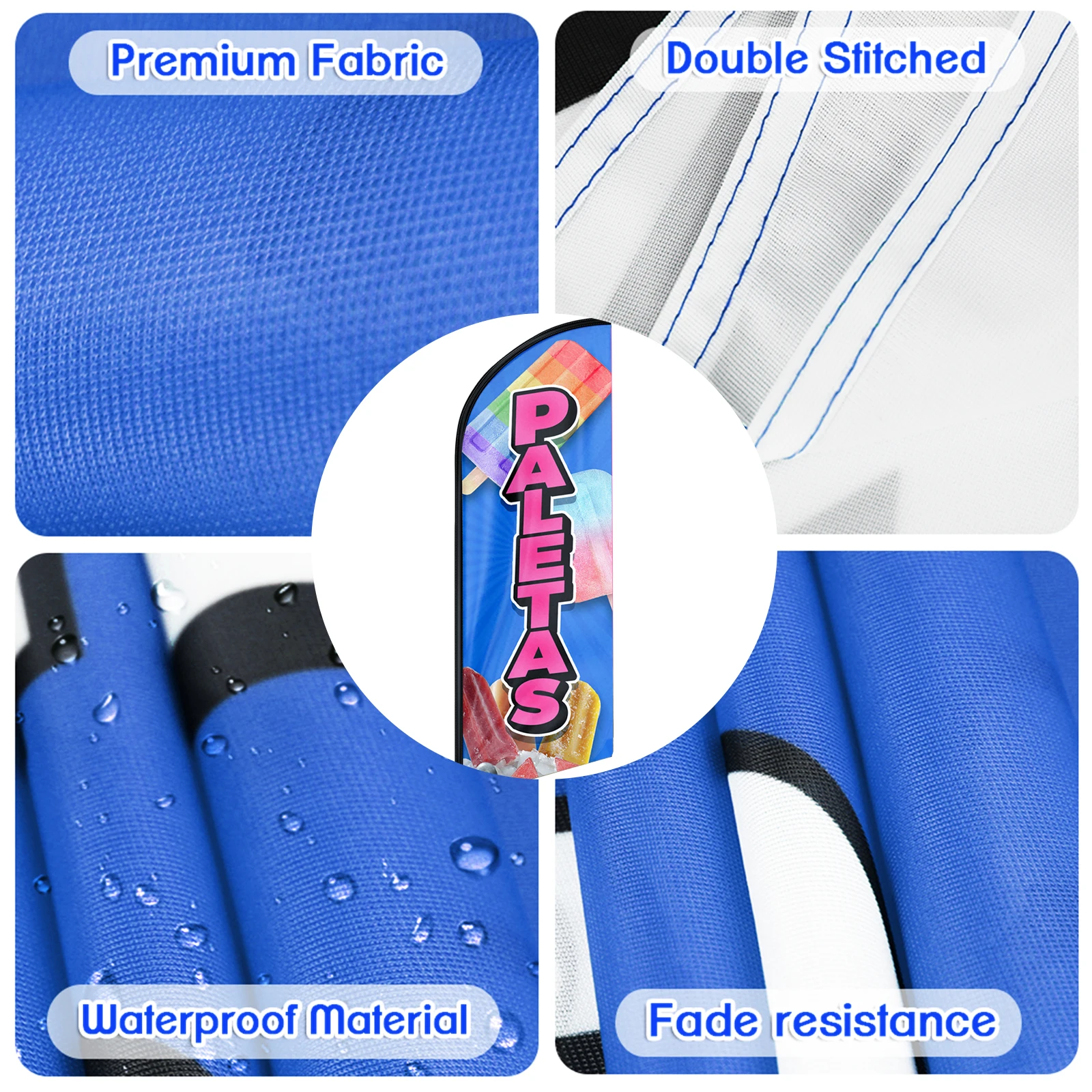 Рекламная деловая реклама Летающий флаг напечатанный крутой летний баннер