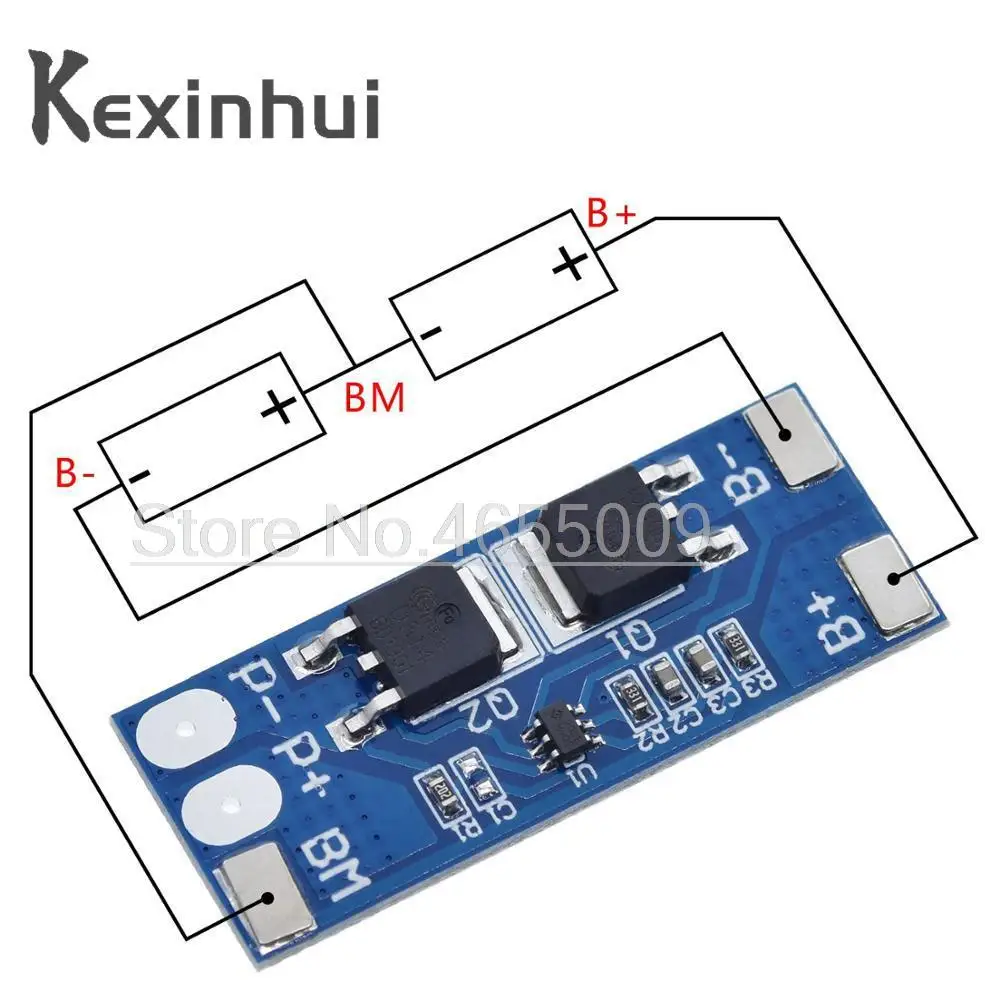 2S 8A Li-Ion 7 4 v 8 V 18650 BMS PCM 15A предохранительная плата батареи пикового тока bms Pcm для