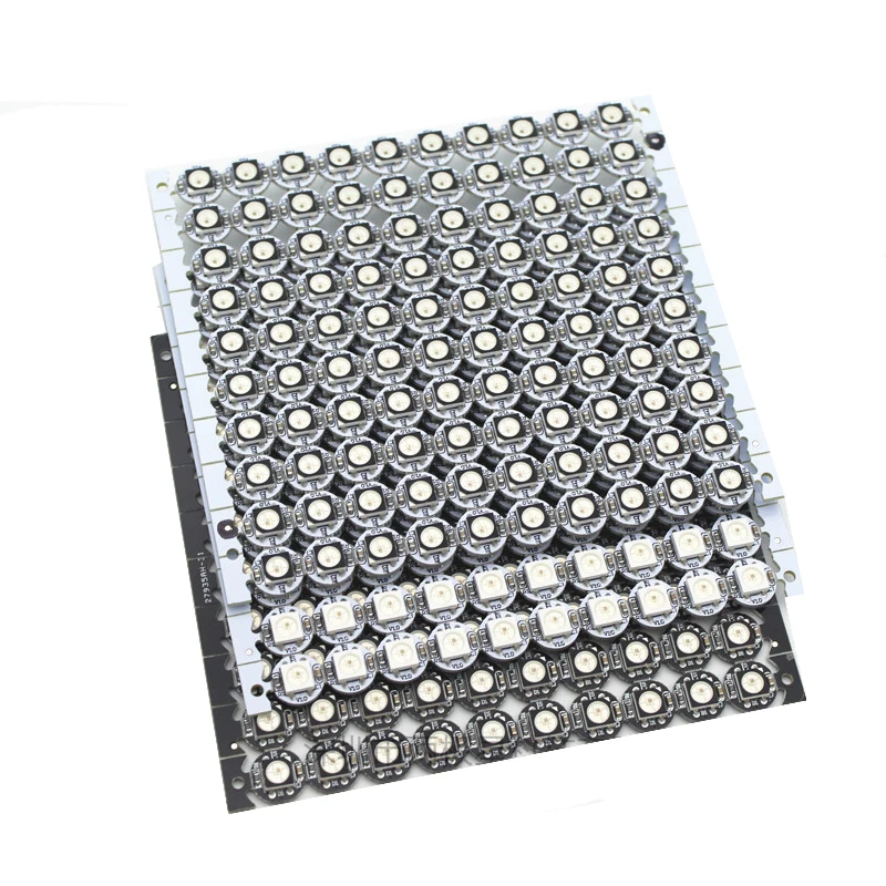 4-контактный WS2812B фотосхема и радиатор 5 в SMD 5050 RGB WS2811 IC пиксельные модули черная/белая печатная плата