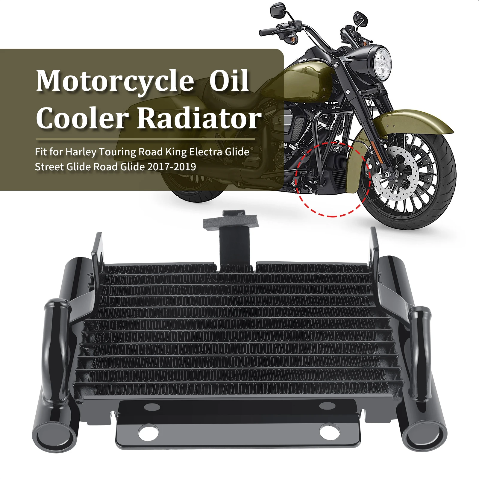 Radiator Water Tank For Harley Touring Road King Electra Glide Ultra Classic Flhtcu Flhx Fltrx 2017-2019