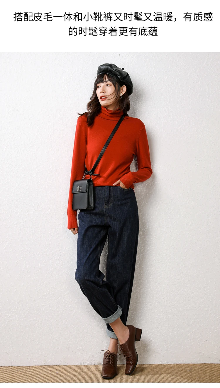 LDZWSM кашемировый свитер из мериносовой шерсти Женский пуловер на осень и зиму