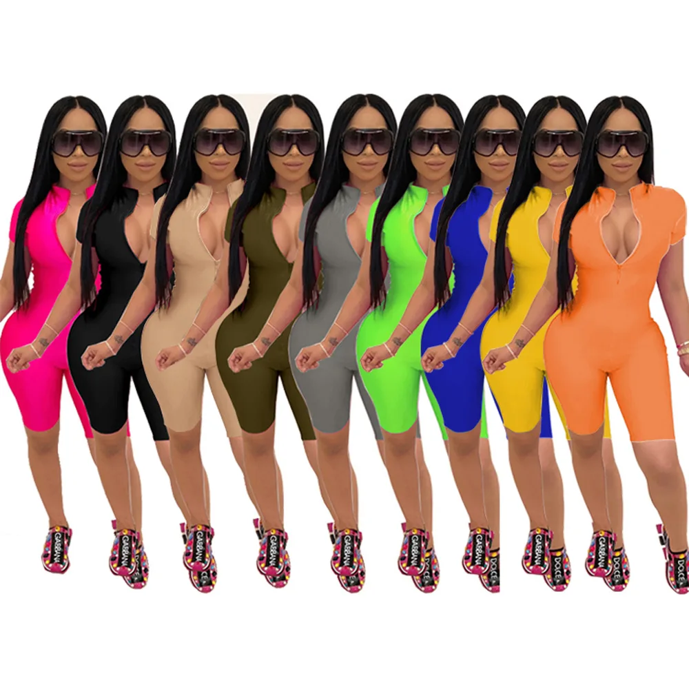 

Боди LEOSD с коротким рукавом, Комбинезоны и комбинезоны, летний уличный спортивный стиль, облегающие шорты, женский комбинезон