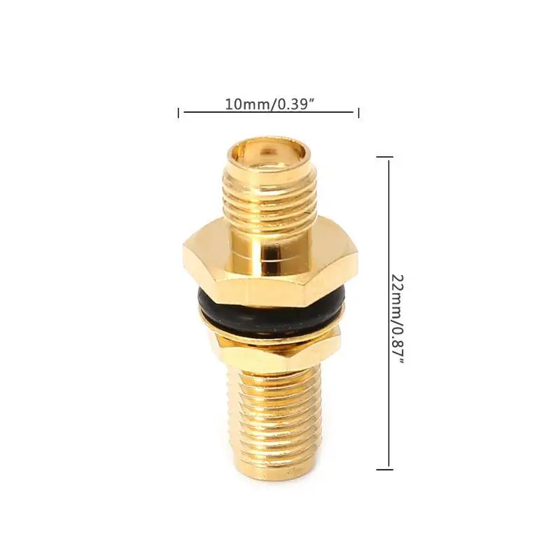 

SMA Female Jack RF Connector Straight Coaxial Converter Adapter Panel Mount O-Ri Drop Shipping