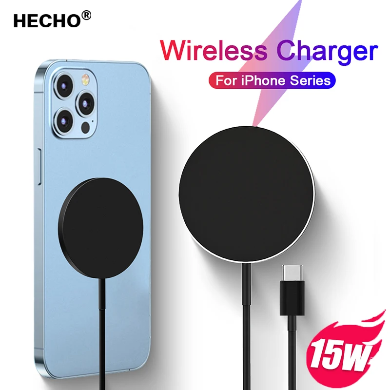 

15W Qi Magnetic Wireless Charger For iPhone 13Pro Max 13 13Pro 13mini PD Macsafe Charging For iPhone 12Pro Max 12 12Pro 12mini