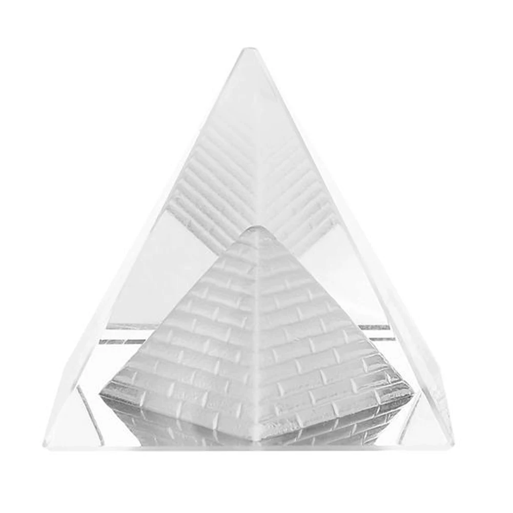 

Office Furnishing Article Paperweight Living Room Home Decor Gift Crystal Ornament Cone Desktop Craft Carving Figurine FengShui