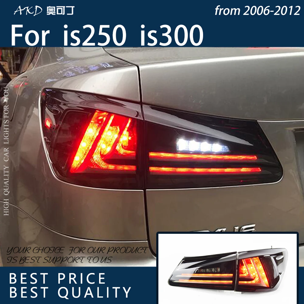 Автомобильные фары для IS200 IS250 IS300 IS350 2006-2012 светодиодный автомобильные задние фары в сборе, задние противотуманные фары, динамический сигнал, обновленные аксессуары Автомобильные фары для IS200 IS250 IS300 IS350 2006-2012 светодиодный автомобильные задние фары в сборе, задние противотуманные фары, динамический сигнал, обновленные аксессуары