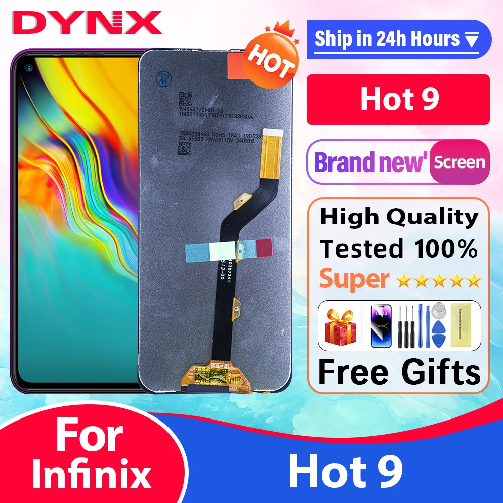 Дисплей 100% дюйма для Infinix Hot 9 / Pro X655 X655C X655D X655F