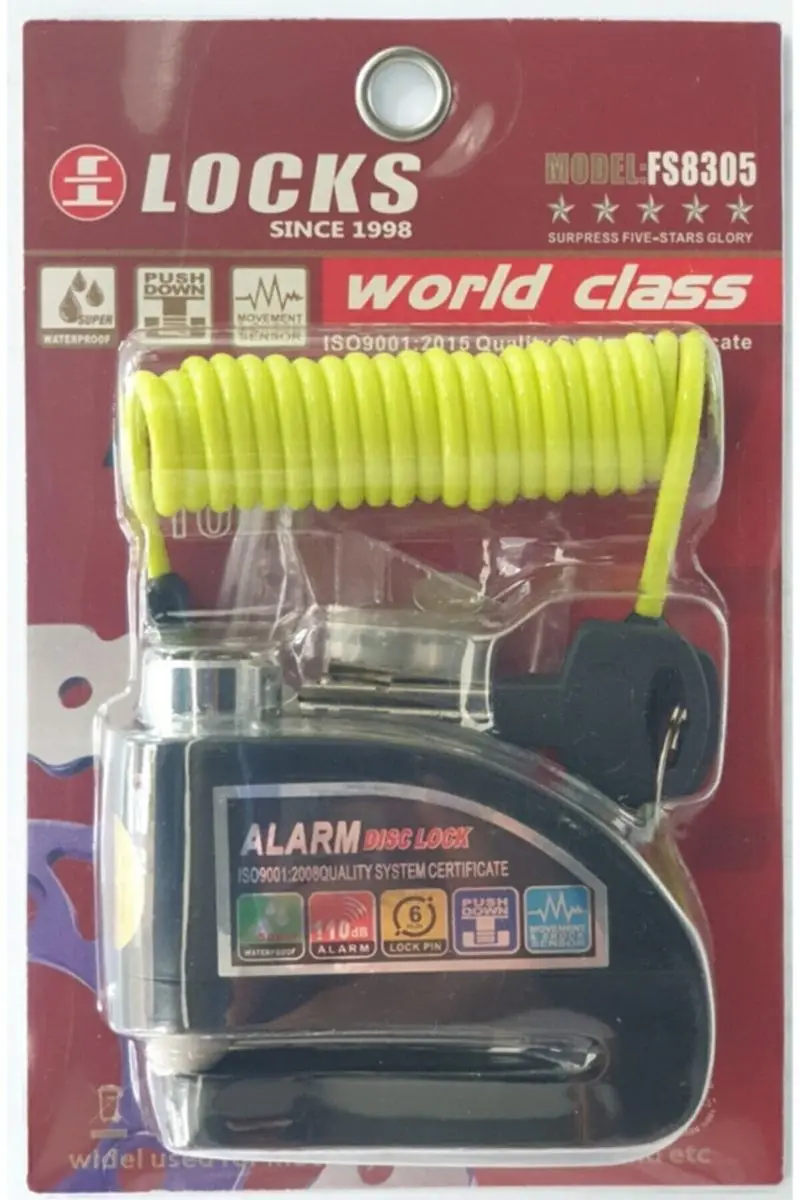

110 Db black alarm disc lock