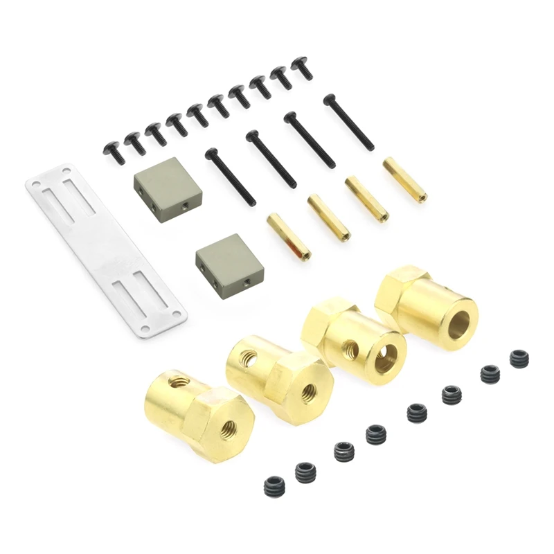 

2 комплекта запчастей для радиоуправляемого автомобиля: 1 комплект металлических сервоприводов, комплект фиксированных кронштейнов и 1 ком...