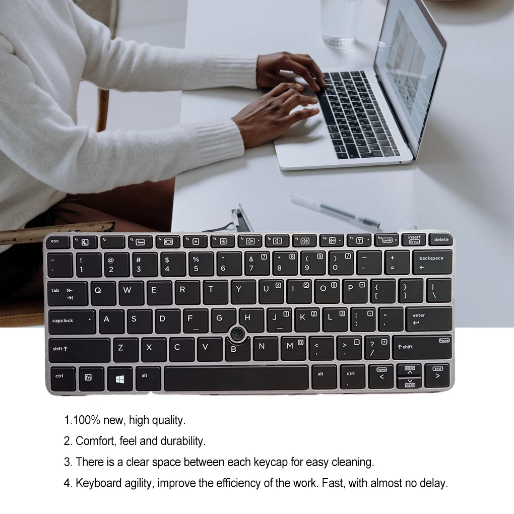 

Клавиатура для ноутбука, входной аппарат, хорошо подходит для компьютера, эффективная замена подсветки для HP EliteBook 820 G3