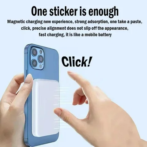 Внешний аккумулятор VIVO 500000 мАч с магнитным креплением, беспроводная зарядка 25 Вт, прочный портативный быстрый зарядник большой емкости для Magsafe, для iPhone и Samsung