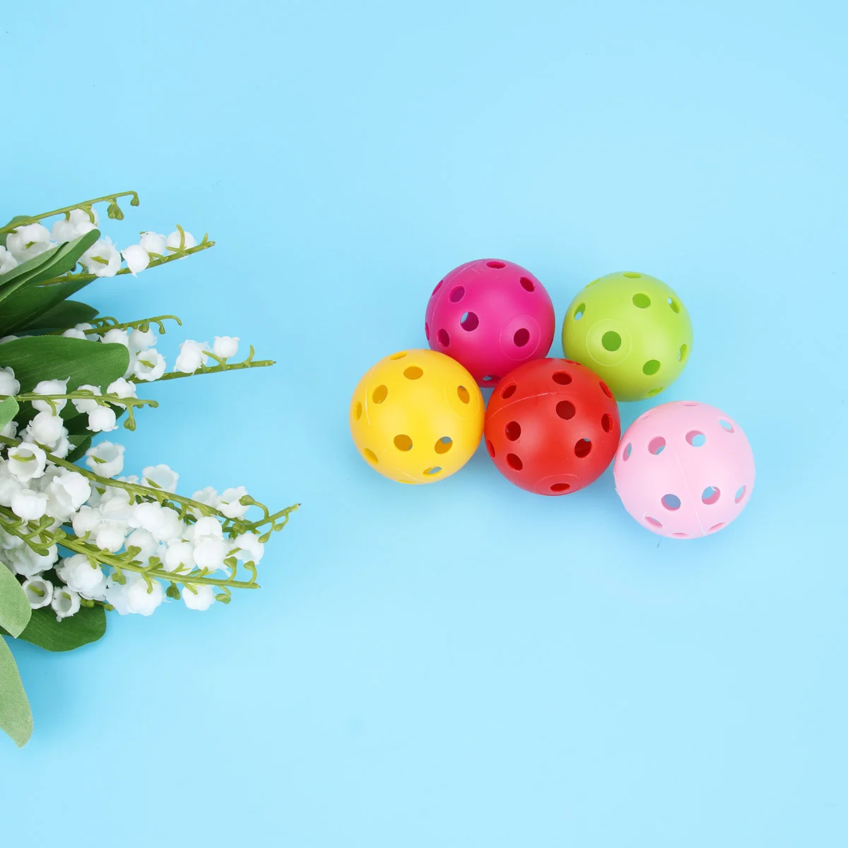 

12pcs Hollow Perforated Sports Standard Tournament Play Pickleball for Children Adults Beginner Mixed Colors