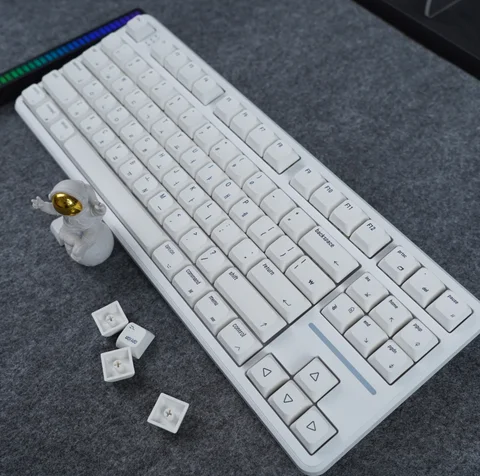 Колпачки для клавиш A-pple Wind MAC PBT XDA, высота, корейские 127, клавиши для механических игровых клавиатур, индивидуальные колпачки для клавиш